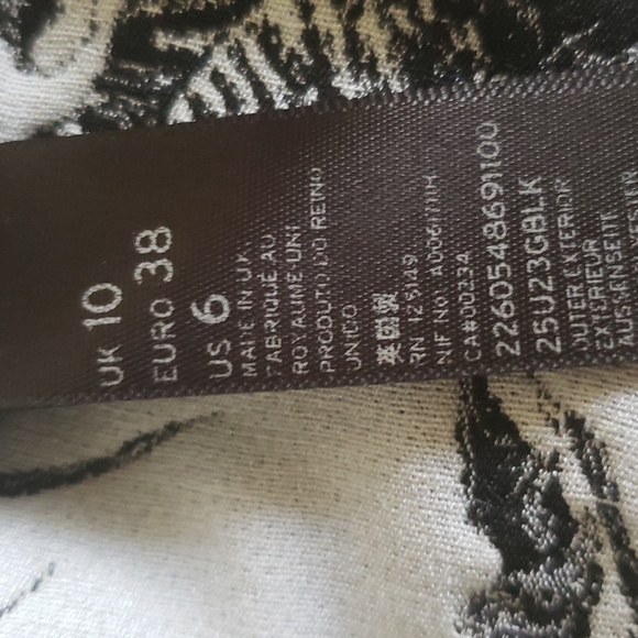 UNIQUE by Topshop Artichoke Tailored Trousers Pants NEW Black Blue NWT Women's 6 - Picture 14 of 16